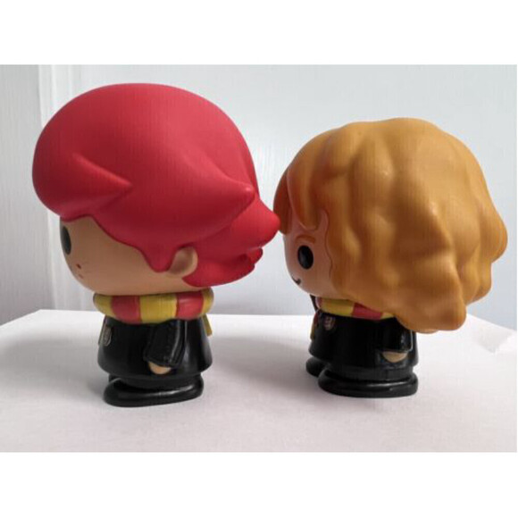 Headstart Hermione Granger & Ron Weasley Holding A Wand 4” Figures Harry Potter - Picture 6 of 11
